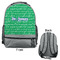 Equations Large Backpack - Gray - Front & Back View