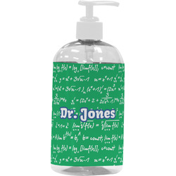 Equations Plastic Soap / Lotion Dispenser (16 oz - Large - White) (Personalized)