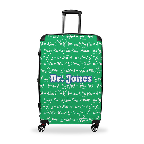 Custom Equations Suitcase - 28" Large - Checked w/ Name or Text