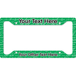 Equations License Plate Frame (Personalized)