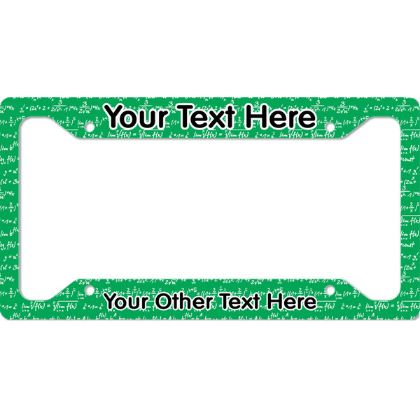 Custom Equations License Plate Frame (Personalized)