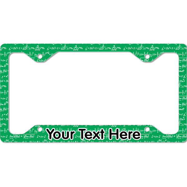 Custom Equations License Plate Frame - Style C (Personalized)