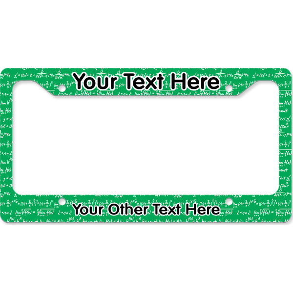 Equations License Plate Frame Wide