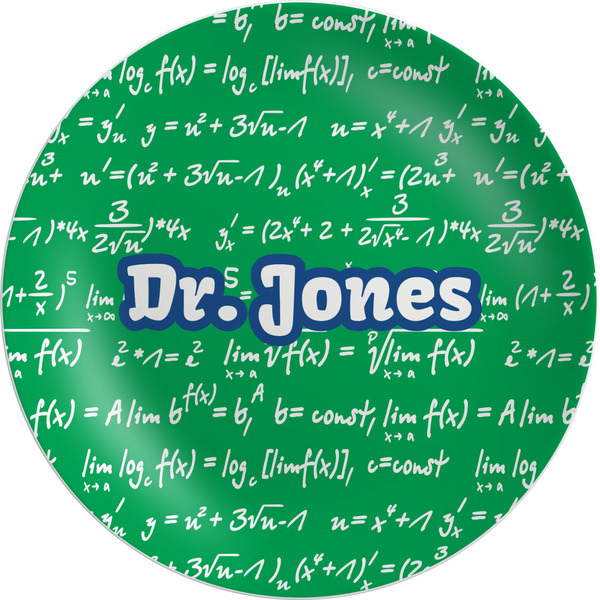 Custom Equations Melamine Salad Plate - 8" (Personalized)