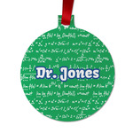 Equations Metal Ball Ornament - Double Sided w/ Name or Text