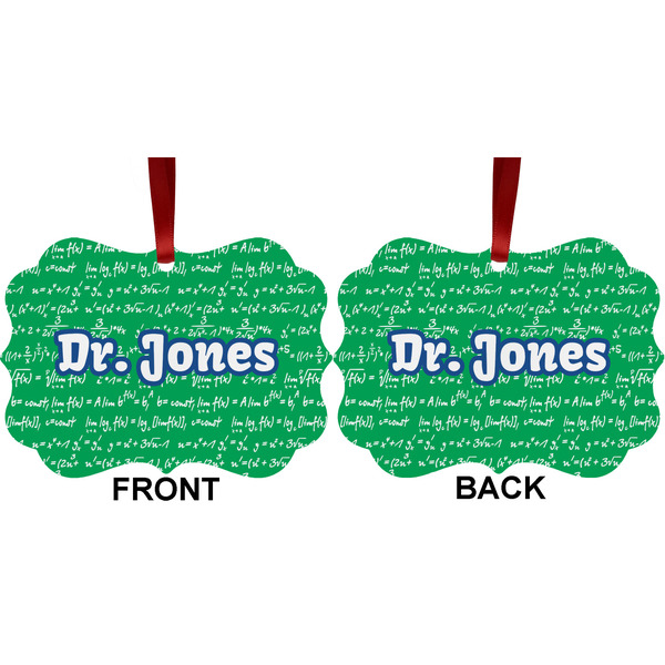 Equations Metal Benilux Ornament - Front and Back (APPROVAL)