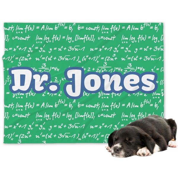 Custom Equations Dog Blanket - Large (Personalized)