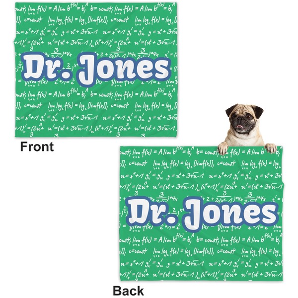 Equations Microfleece Dog Blanket - Large- Front & Back