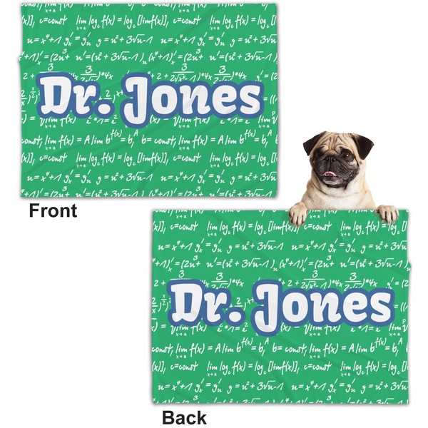 Equations Microfleece Dog Blanket - Regular - Front & Back