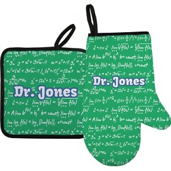 Equations Oven Mitt & Pot Holder Set w/ Name or Text