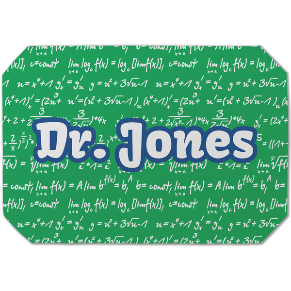 Custom Equations Dining Table Mat - Octagon (Single-Sided) w/ Name or Text