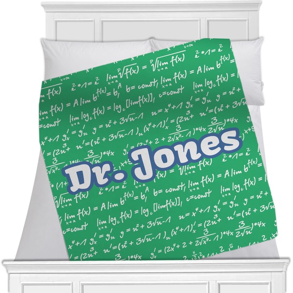 Custom Equations Minky Blanket - Twin / Full - 80"x60" - Double Sided (Personalized)