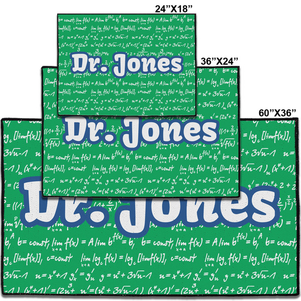 Equations Personalized Door Mat - Group Parent IMF