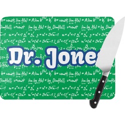 Equations Rectangular Glass Cutting Board (Personalized)