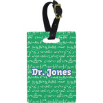 Equations Plastic Luggage Tag - Rectangular w/ Name or Text