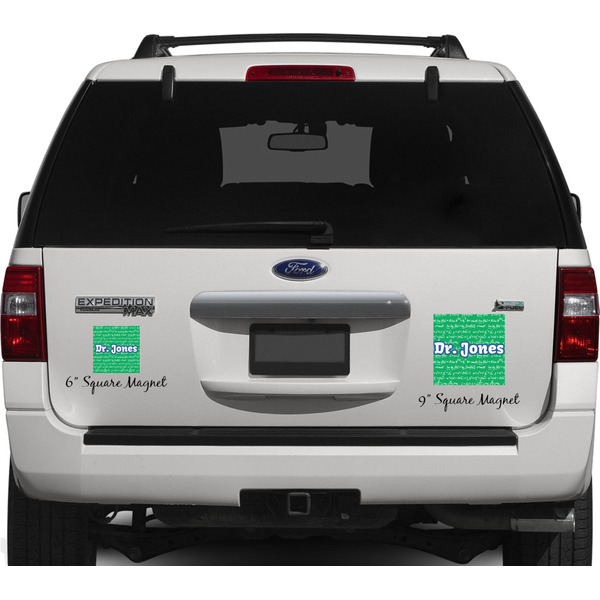 Equations Personalized Square Car Magnets on Ford Explorer