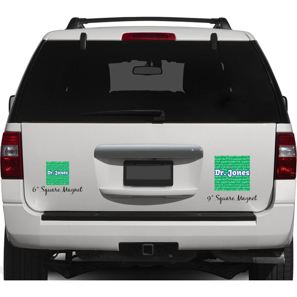 Equations Personalized Square Car Magnets on Ford Explorer