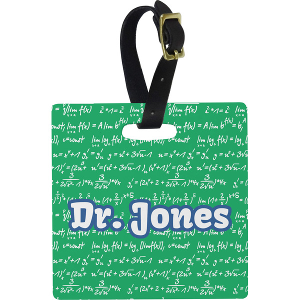 Equations Personalized Square Luggage Tag