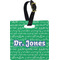 Equations Personalized Square Luggage Tag