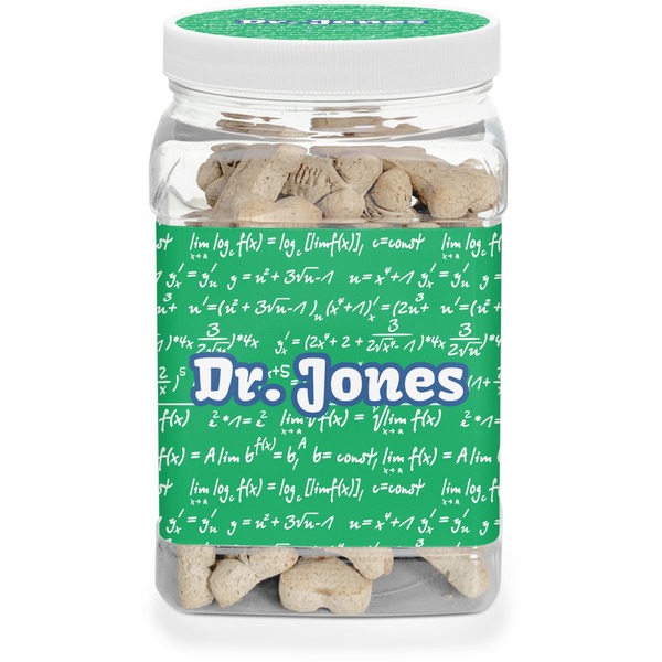 Custom Equations Dog Treat Jar (Personalized)