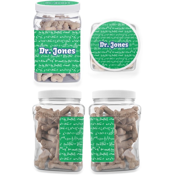 Equations Pet Treat Jar - Multiple Angles