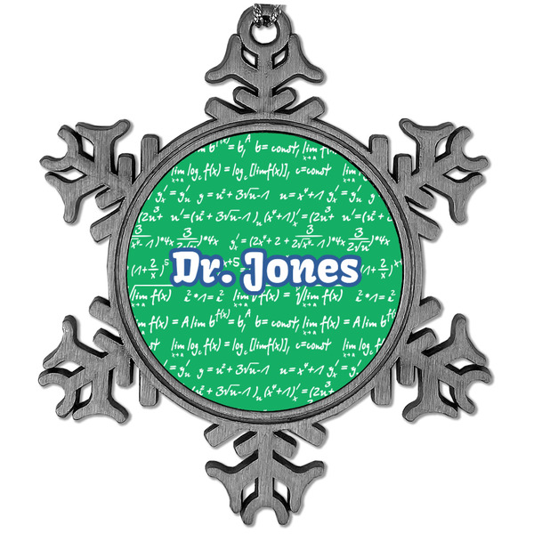 Custom Equations Vintage Snowflake Ornament (Personalized)