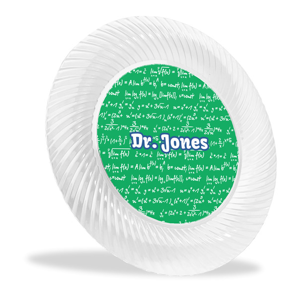 Custom Equations Plastic Party Dinner Plates - 10" (Personalized)