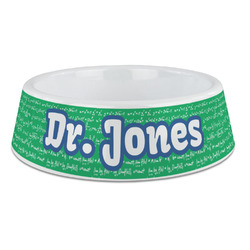 Equations Plastic Dog Bowl - Large (Personalized)