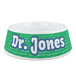 Equations Plastic Dog Bowl (Personalized)