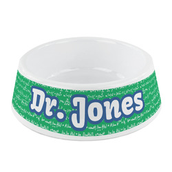 Equations Plastic Dog Bowl - Small (Personalized)