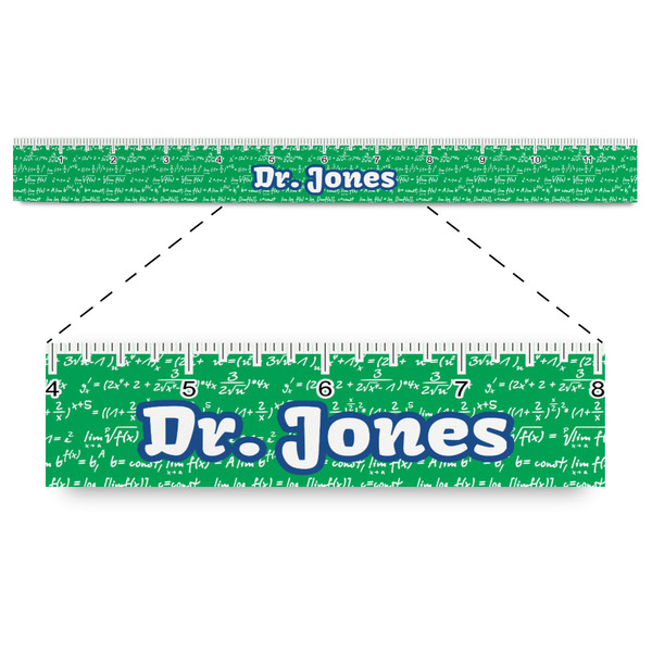 Custom Equations Plastic Ruler - 12" (Personalized)