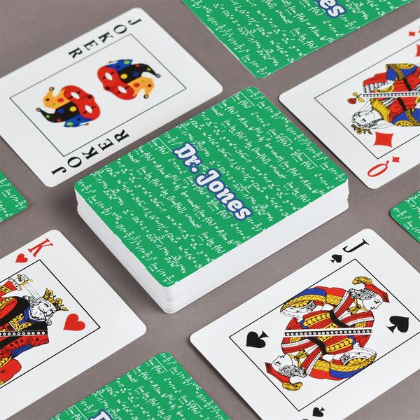 Equations Playing Cards - Front & Back View