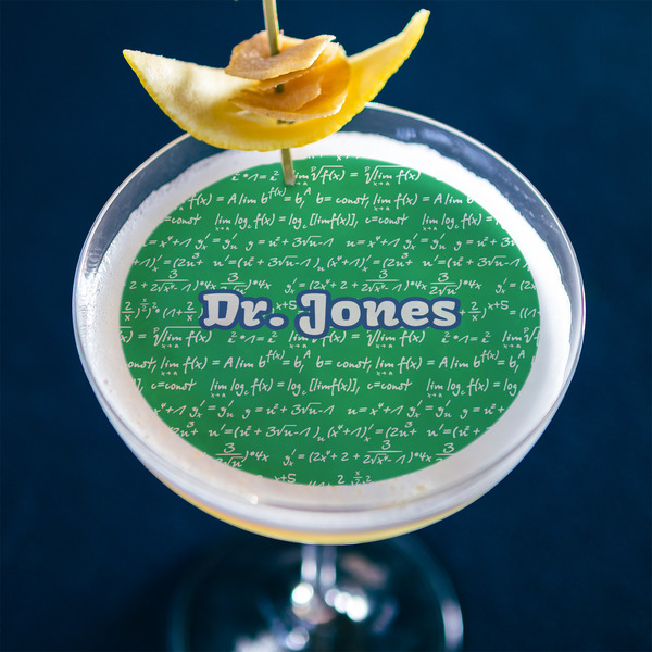 Equations Printed Drink Topper - Large - In Context