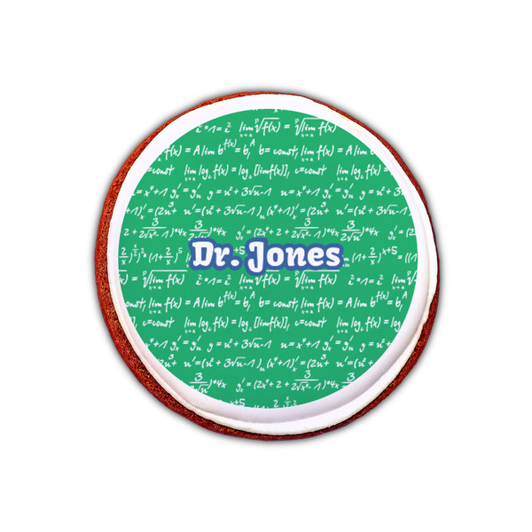 Equations Printed Icing Circle - XSmall - On Cookie