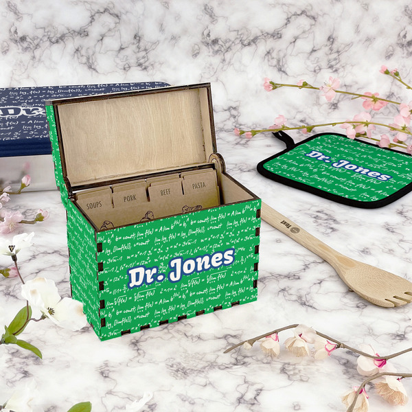 Equations Recipe Box - Full Color - In Context