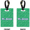 Equations Rectangle Luggage Tag (Front + Back)
