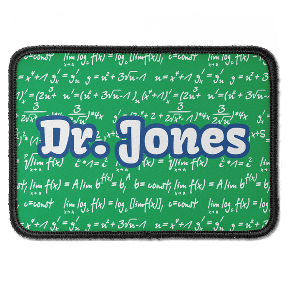 Custom Equations Iron On Rectangle Patch w/ Name or Text