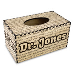Equations Wood Tissue Box Cover - Rectangle (Personalized)