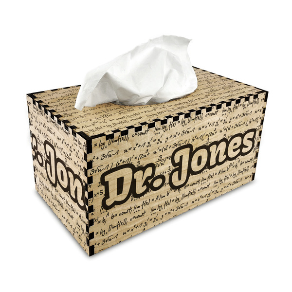 Equations Rectangle Tissue Box Covers - Wood - with tissue
