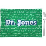 Equations Rectangular Glass Appetizer / Dessert Plate - Single or Set (Personalized)