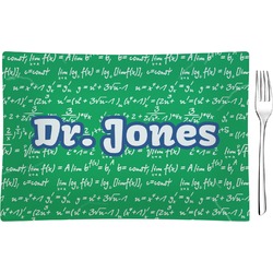 Equations Rectangular Glass Appetizer / Dessert Plate - Single or Set (Personalized)