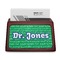 Equations Red Mahogany Business Card Holder - Straight