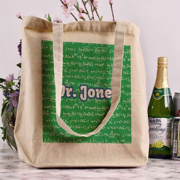 Equations Reusable Cotton Grocery Bag - In Context