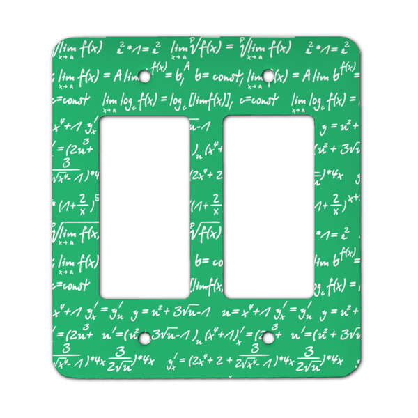 Custom Equations Rocker Style Light Switch Cover - Two Switch