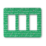 Equations Rocker Style Light Switch Cover - Three Switch