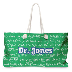 Equations Large Tote Bag with Rope Handles (Personalized)