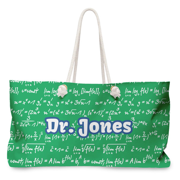 Custom Equations Large Tote Bag with Rope Handles (Personalized)