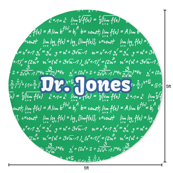 Equations Round Area Rug - Size