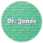 Equations Round Rubber Backed Coaster (Personalized)