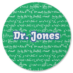 Equations Round Rubber Backed Coaster (Personalized)